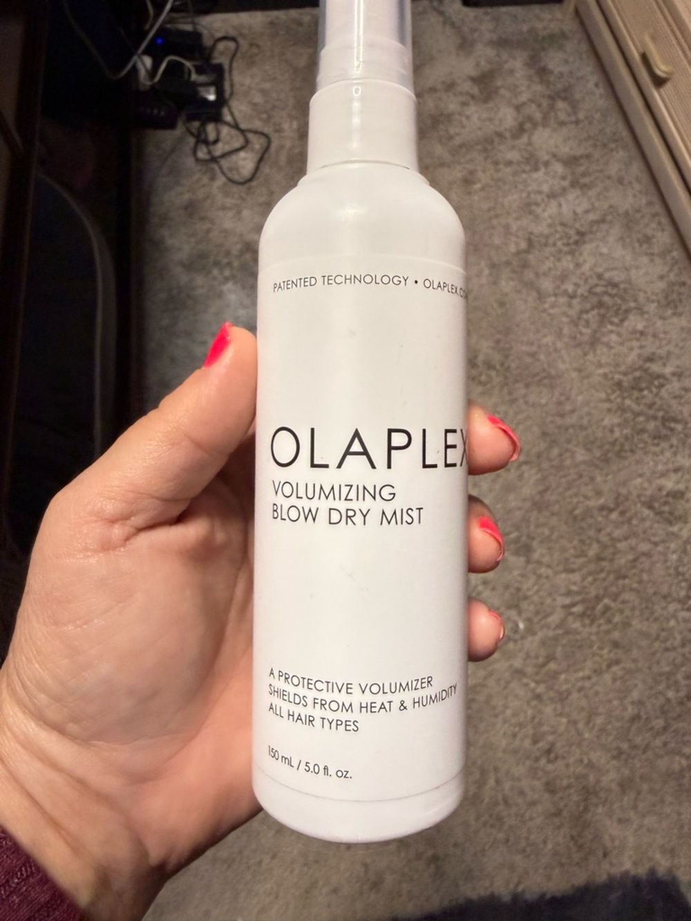 OLAPLEX Volumizing Blow Dry Mist - White Bottle with Pink Accent